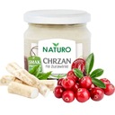 Chrzan na Żurawinie Naturalny Chrzan z Żurawiną 190g / Naturo