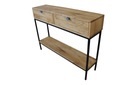 ЛОФТ-КОНСОЛЬ С ЯЩИКАМИ ПОЛКА МАССИВ ДУБА 120 СМ