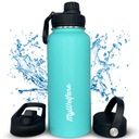 Термобутылка для горячих и холодных напитков с двойной стенкой, 1 литр.