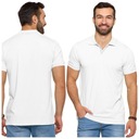 МУЖСКАЯ ФУТБОЛКА ПОЛО PREMIUM LINE, ЧАСЕННЫЙ ХЛОПОК, ОДНОРОДНЫЙ МОРАЙ L БЕЛЫЙ