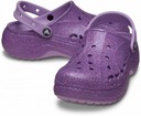 Dámske topánky Dreváky Šľapky Crocs Baya Platform Glitter 208459 Clog 37-38 Stav balenia originálne