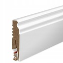 Плинтус МДФ 8 БЕЛЫЙ, рифленый плинтус