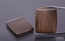 Fosílne drevo nízky kabošon cushion 28,5x24 mm Stav balenia originálne
