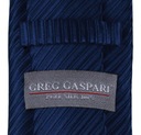 Мужской шелковый галстук из 100% жаккарда, классический темно-синий GREG kj108