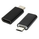 USB TYPE C - адаптер micro USB, черный