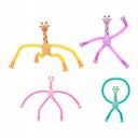 4X TELESKOPOWA PRZYSSAWKA ŻYRAFA FIGURKA SPRĘŻYNKA ROZCIĄGAJĄCE ZABAWKI