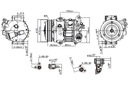 COMPRESOR DE ACONDICIONADOR LEXUS NX TOYOTA CAMRY HIGHLANDER KLUGER RAV 4 