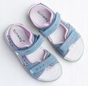 Dievčenské sandále SUNWAY r. 32 kožené mäkké. Dominujúca farba modrá