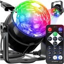 СВЕТОДИОДНЫЙ ПРОЕКТОР DISCO BALL RGB ДЛЯ ВЕЧЕРИНКИ ЛАЗЕР + ПУЛЬТ ДИСТАНЦИОННОГО УПРАВЛЕНИЯ