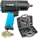 STIX STT-19 KLUCZ PNEUMATYCZNY KÓŁ 1/2'' 1900NM Z WALIZKĄ I NAOLEJACZEM