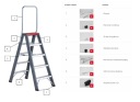 Двусторонняя алюминиевая лестница 2x5 ALTREX