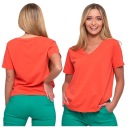 ФУТБОЛКА ЖЕНСКАЯ, КОРОТКИЙ РУКАВ, ХЛОПОК, ПРЕМИУМ, V-ОБРАЗНЫЙ ВЫРЕЗ, MORAJ, S.3XL