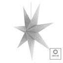 Vianočná dekorácia papierová hviezda s trblietkami 60cm E14 IP20 DCAZ08 EMOS Značka Emos