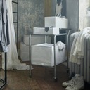IKEA STUK Dóza na oblečenie posteľná bielizeň 71x51x18 cm Dominujúca farba biela