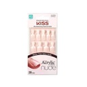 KISS Salón Umelé Nechty Acrylic French Nude - Cashmere (M) 1op.(28ks Stav balenia originálne