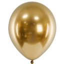 БОЛЬШИЕ блестящие шары металлик GLOSSY chrome GOLD для гирлянд, 50 шт.