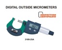 Электронный микрометр, диапазон 0–25 мм INS 3109-25A