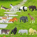 Realistická mini súprava figúrok zvieratiek 12 kusov Vek dieťaťa 18 rokov +
