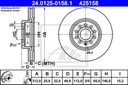 ATE ДИСКИ ТОРМОЗНЫЕ + КОЛОДКИ CERAMIC P+T SKODA OCTAVIA II изображение 12