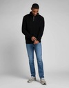 LEE HALF ZIP KNIT PÁNSKY ROZOPÍNATEĽNÝ SVETER XL Dominujúci vzor bez vzoru