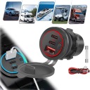 ГНІЗДО АВТОМОБІЛЬНИЙ MONTAZOWE 12V 3 USB PD QC 3.0 КРИШКА  фото 14