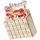 ДЕРЕВЯННЫЙ ДОМ СВЕТОДИОДНЫЙ АДВЕНТ-КАЛЕНДАРЬ