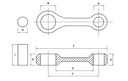 ШАТУННЫЙ ШТОП КОРИЧНЕВОГО ПОДШИПНИКА JAWA CZ 175 DUELLS