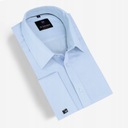 Pánska hladká košeľa modrá slim fit 45 Hmotnosť (s balením) 1 kg