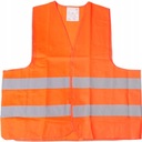 Светоотражающий дорожный жилет с полосками, оранжевый