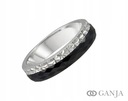 Серебряное кольцо 925 с керамикой + ГРАВИРОВКА 5мм С01