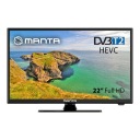 22-дюймовый ТВ-МОНИТОР 2-в-1 DVB-T2/HEVC/265 USB FHD 12 В
