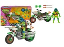 Черепашки-ниндзя катаются на мотоцикле Леонардо