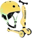 КОМПЛЕКТ SCOOTANDRIDE Lemon СКУТЕР и езда 2 в 1 + ШЛЕМ со светодиодной подсветкой XXS-S 1+