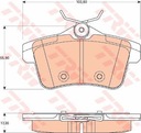 PADS BRAKE REAR FOR PEUGEOT 3008/5008 09-/C4/D + 2× TRW DISCS BRAKE REAR CITROEN C4 II 268MM photo 2 - milautoparts-fr.ukrlive.com