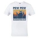 МУЖСКАЯ ФУТБОЛКА С КОШКОЙ PEW PEW MADAFAKAS 18