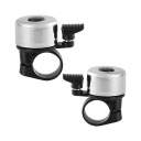 ГРОМКИЙ МЕТАЛЛИЧЕСКИЙ ЗВОНОК ДЛЯ ВЕЛОСИПЕДА, СЕРЕБРЯНАЯ СТАЛЬ