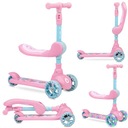 БАЛАНСИРУЮЩИЙ САМОКАТ ДЛЯ ДЕТЕЙ 2в1 - MoMi KIURU PINK - СВЕТОДИОДНЫЕ КОЛЕСА