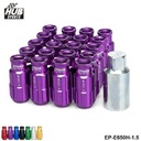 RACING ALUMINUM LOCK LUG NUTS 20PCS 12X1.5 W/KEY PARA HONDA CIVIC TOY~21264 