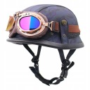 ШОЛОМ МОТОЦИКЛЕТНИЙ ORZESZEK HELM RETRO CHOPPER КОМПЛЕКТ ОКУЛЯРИ  фото 13