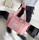 Cestovná športová taška dvojité dno príručná batožina A4 pre lietadlo priestranná Dominujúca farba ružová