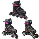 Роликовые коньки регулируемые 3в1 Croxer Optima Mint/Pink 35-38 Abec7 Rubber
