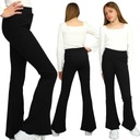 BOOTCUT Спортивные штаны в рубчик-клеш ЧЕРНЫЕ 140