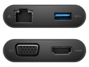 Адаптер порта док-станции Dell DA200 USB-C — HDMI VGA LAN USB 3.0