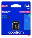 КАРТА GOODRAM micro SDXC 64 ГБ + SD-АДАПТЕР 100 МБ/с