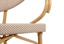 Jedálenská stolička BISTRO PARIS ARM svetlohnedý ratan Hlavný materiál technorattan