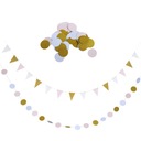 Треугольный круглый баннер 100 круглых домашних вечеринок