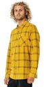 košeľa Rip Curl Checked In Flannel LS - Mustard Dominujúci vzor bez vzoru