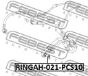 RINGAH-021-PCS10 FEBEST ПИРСИНГ?УПЛОТНИТЕЛЬНЫЙ, П