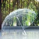 Зонт Прозрачный Белый Свадебный Декоративный Бесцветный Большой XL