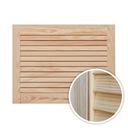 Деревянные жалюзийные двери 49,4см х 43,5см.